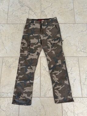 Wrangler atg Camo Cargo Pants - Brown/Olive/Tan